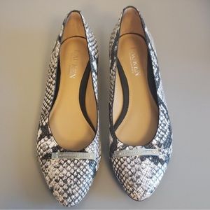 Ralph Lauren Snakeskin Flats SIZE 6